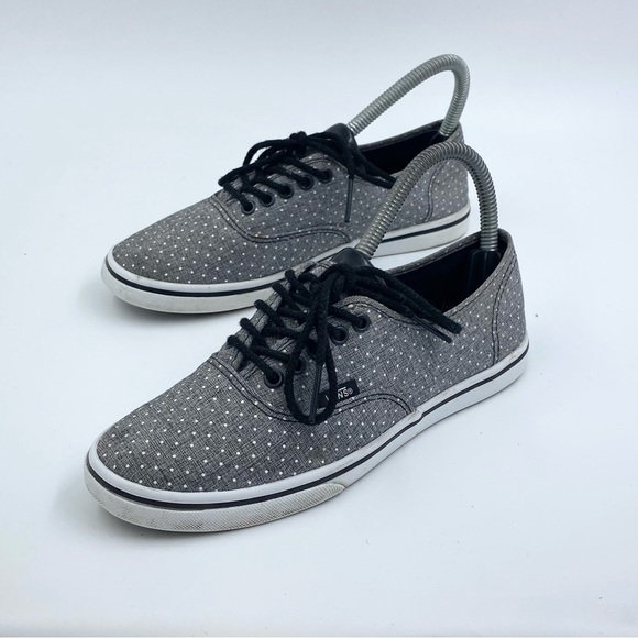 Vans poka dot gray authentic womens 6 - Picture 1 of 6